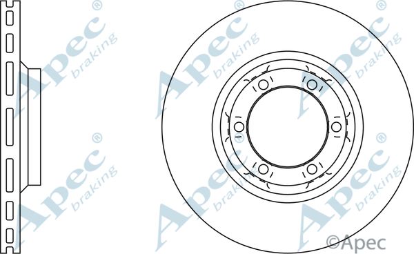 APEC BRAKING Jarrulevy DSK730